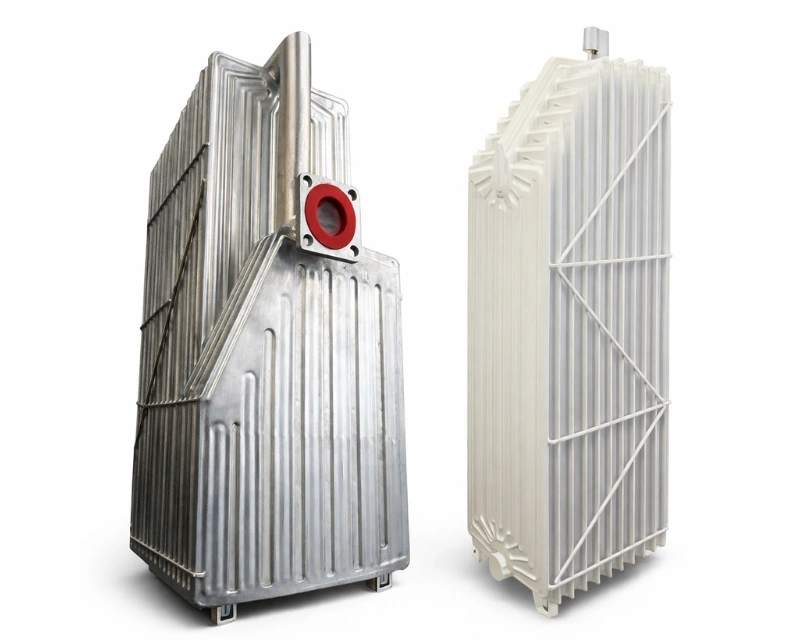 Transformer radiator with graded cooling elements